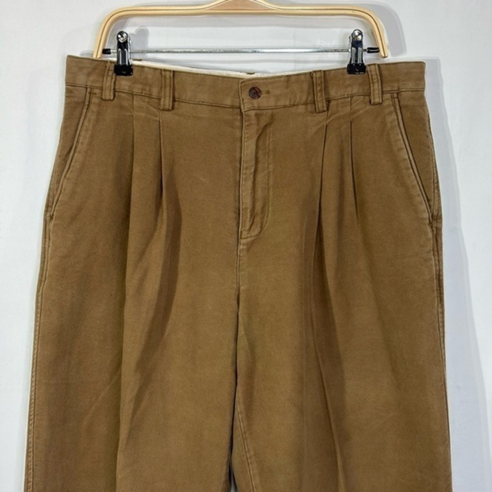 🧮 territory ahead brushed cotton pleated pants